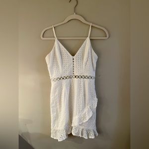 White Mini Dress! Perfects for grads!